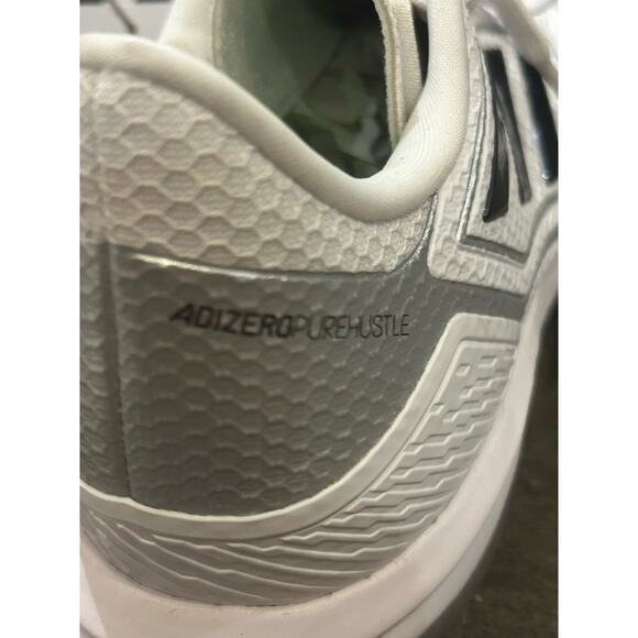 NWT Adidas Adizero Purehustle White Softball Cleats Women's size 7 - Picture 4 of 10